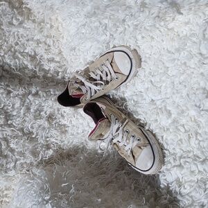 Converse sneakers all star beige size 8